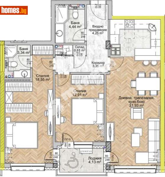 Тристаен, 110m² - София, София - град - Апартамент за продажба - МИРЕЛА - 117171424