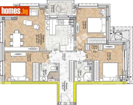 Четиристаен, 128m² - Апартамент за продажба - 117171564