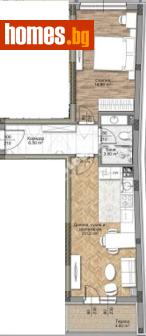 Двустаен, 73m² - Апартамент за продажба - 117171649