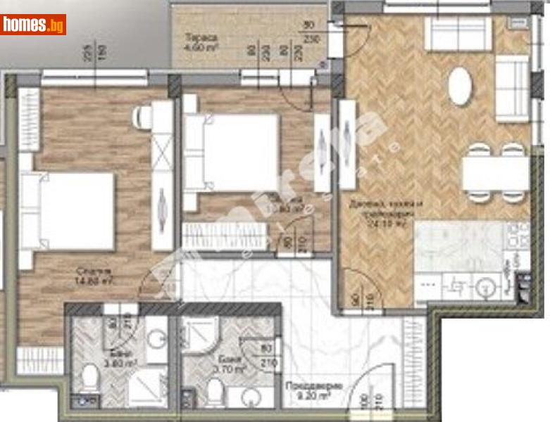 Тристаен, 103m² - София, София - град - Апартамент за продажба - МИРЕЛА - 117171655