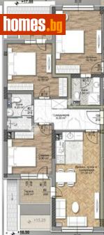 Тристаен, 90m² - Апартамент за продажба - 117171662