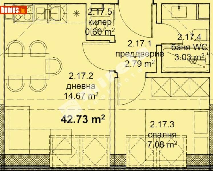Двустаен, 51m² - Жк. Младост, Варна - Апартамент за продажба - МИРЕЛА - 117171968