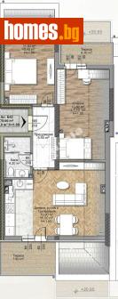 Тристаен, 79m² - Апартамент за продажба - 117172211