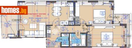 Тристаен, 128m² - Апартамент за продажба - 117172227