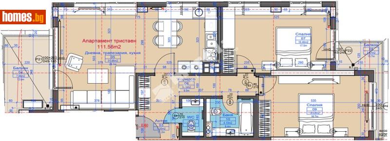 Тристаен, 128m² - Кв. Бояна, София - Апартамент за продажба - МИРЕЛА - 117172227
