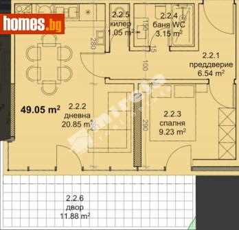 Двустаен, 59m² - Апартамент за продажба - 117172308