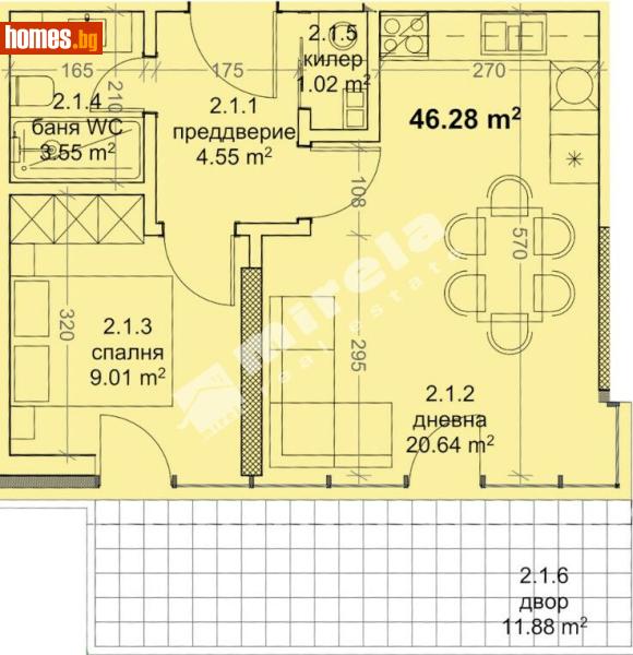 Двустаен, 56m² - Жк. Младост, Варна - Апартамент за продажба - МИРЕЛА - 117172310