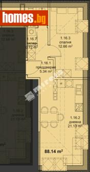 Двустаен, 106m² - Апартамент за продажба - 117172324