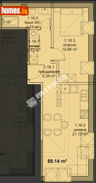 Двустаен, 106m² - Жк. Младост, Варна - Апартамент за продажба - МИРЕЛА - 117172324