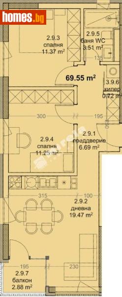 Тристаен, 84m² - Жк. Младост, Варна - Апартамент за продажба - МИРЕЛА - 117172526