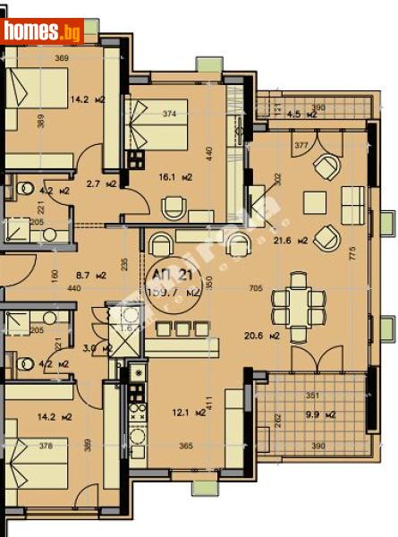 Четиристаен, 179m² - Кв. Горна Баня, София - Апартамент за продажба - МИРЕЛА - 117172741