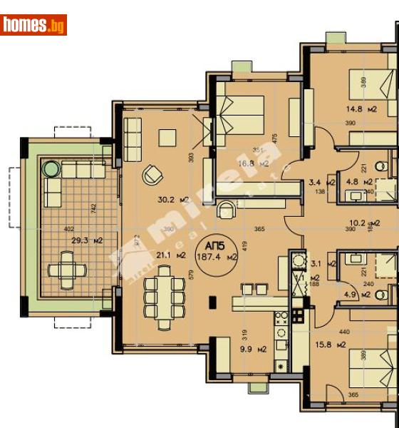 Четиристаен, 209m² - Кв. Горна Баня, София - Апартамент за продажба - МИРЕЛА - 117172749