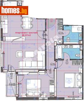 Тристаен, 109m² - Апартамент за продажба - 117172972