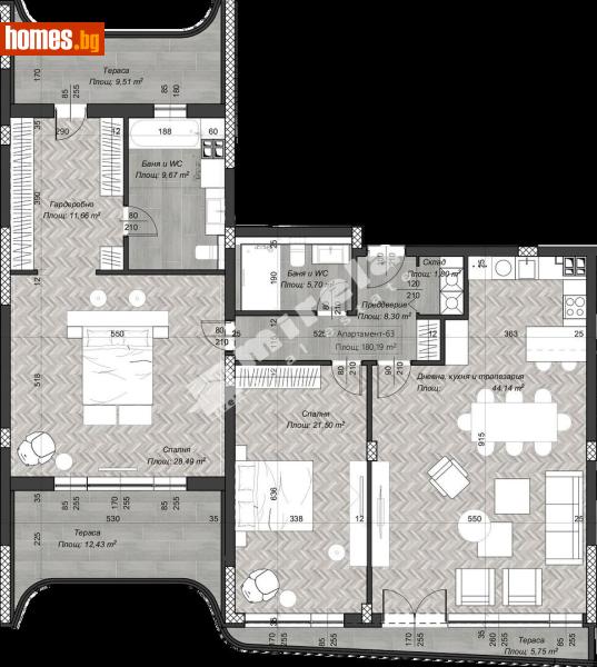 Тристаен, 212m² - София, София - град - Апартамент за продажба - МИРЕЛА - 117173134