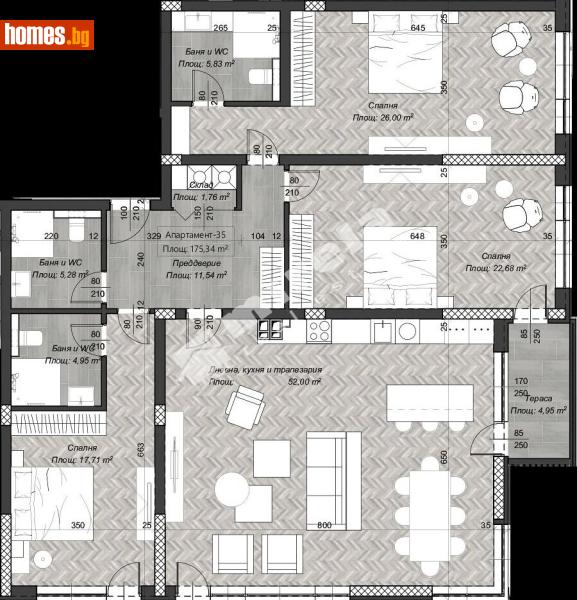 Четиристаен, 207m² - София, София - град - Апартамент за продажба - МИРЕЛА - 117173154