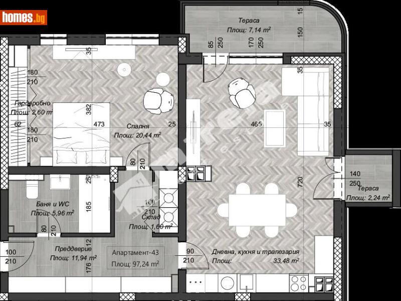 Двустаен, 115m² - София, София - град - Апартамент за продажба - МИРЕЛА - 117173176