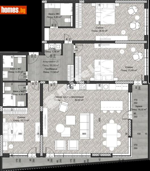 Четиристаен, 200m² - София, София - град - Апартамент за продажба - МИРЕЛА - 117173181