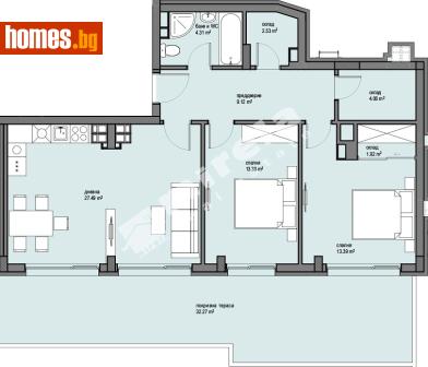 Тристаен, 109m² - Апартамент за продажба - 117173396