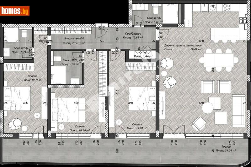 Четиристаен, 242m² - София, София - град - Апартамент за продажба - МИРЕЛА - 117173510