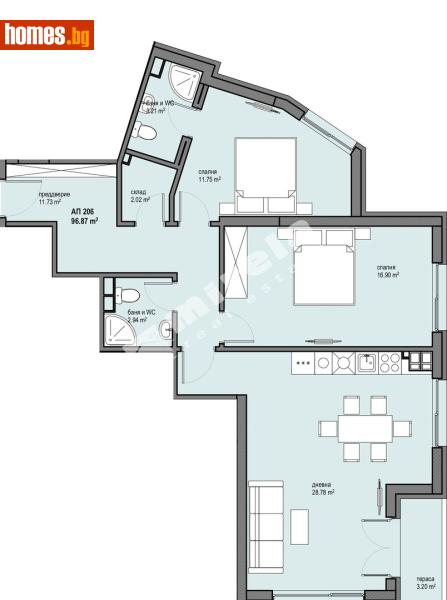 Тристаен, 114m² - София, София - град - Апартамент за продажба - МИРЕЛА - 117173642