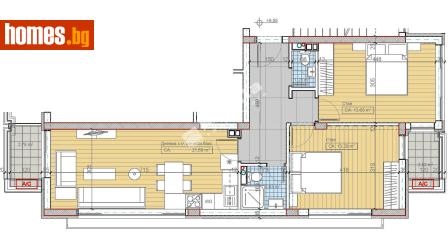Тристаен, 96m² - Апартамент за продажба - 117174037