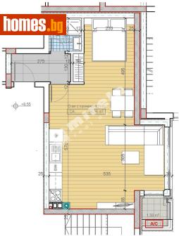 Едностаен, 58m² - Апартамент за продажба - 117174053