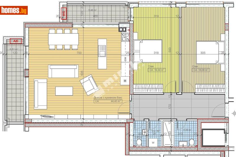 Тристаен, 153m² - София, София - град - Апартамент за продажба - МИРЕЛА - 117174055