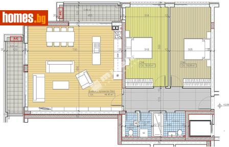 Тристаен, 153m² - Апартамент за продажба - 117174084