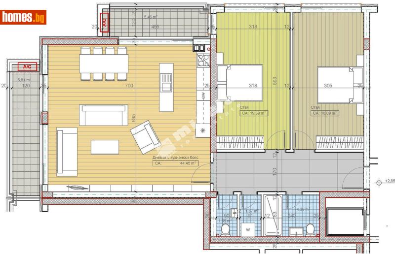 Тристаен, 153m² - София, София - град - Апартамент за продажба - МИРЕЛА - 117174084