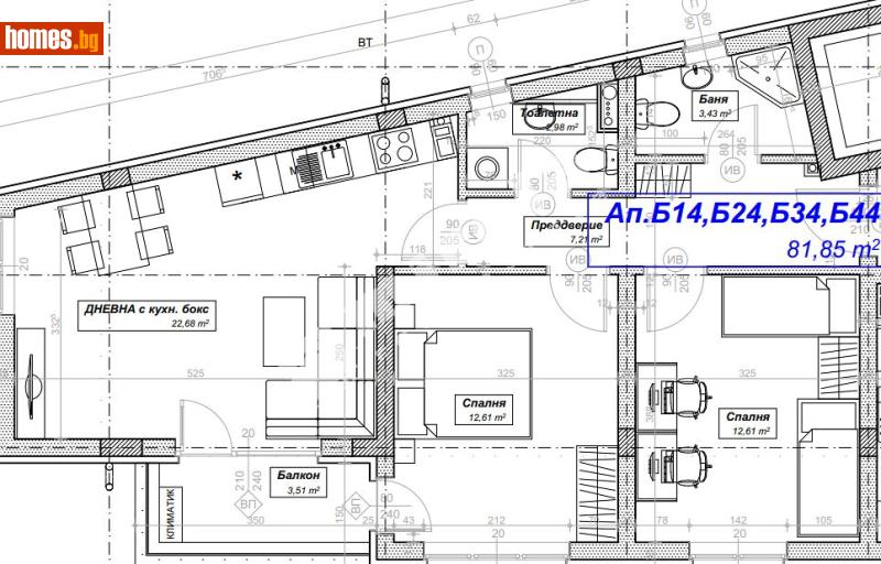 Тристаен, 100m² - София, София - град - Апартамент за продажба - МИРЕЛА - 117174528