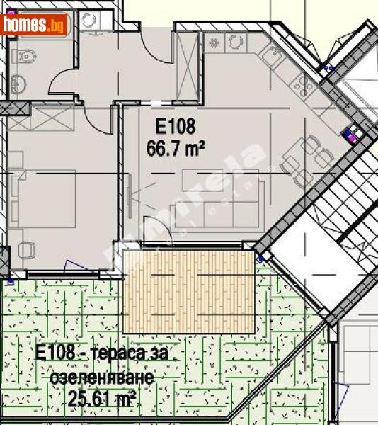 Двустаен, 81m² - Жк. Полигона, София - Апартамент за продажба - МИРЕЛА - 117175185