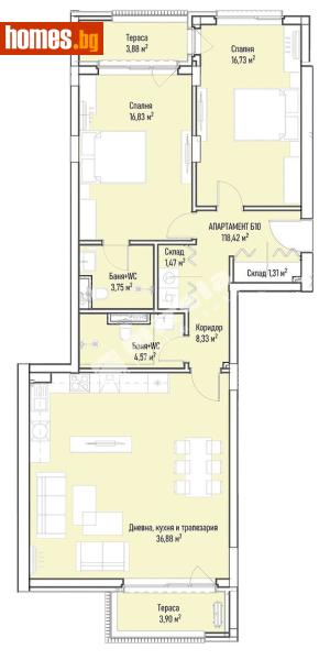 Тристаен, 147m² - София, София - град - Апартамент за продажба - МИРЕЛА - 117175630