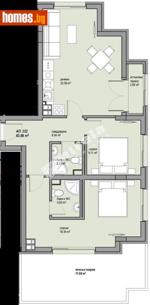 Тристаен, 103m² - София, София - град - Апартамент за продажба - МИРЕЛА - 117175635