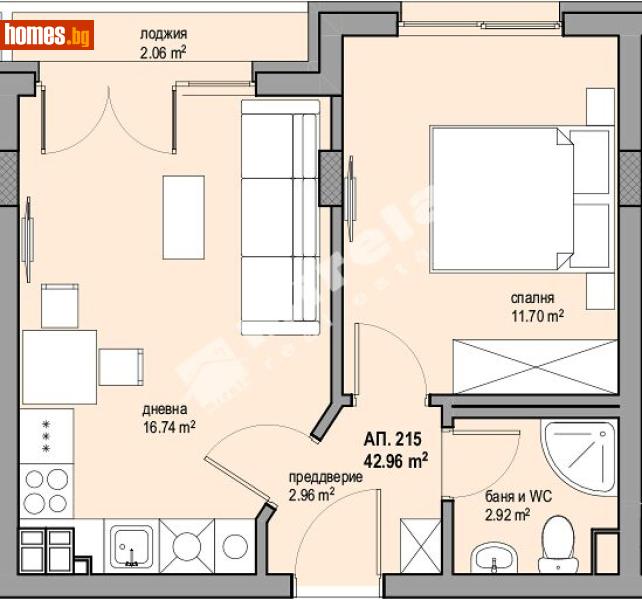 Двустаен, 52m² - София, София - град - Апартамент за продажба - МИРЕЛА - 117175638