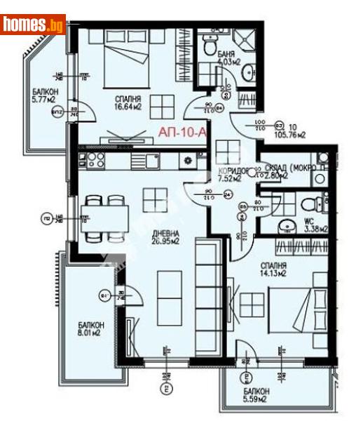 Тристаен, 128m² -  Драгалевци, София - Апартамент за продажба - МИРЕЛА - 117175679