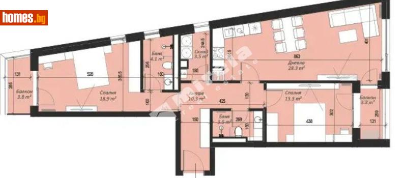 Тристаен, 129m² - Кв. Кръстова Вада, София - Апартамент за продажба - МИРЕЛА - 117188201