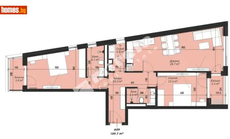 Тристаен, 129m² - Кв. Кръстова Вада, София - Апартамент за продажба - МИРЕЛА - 117188205