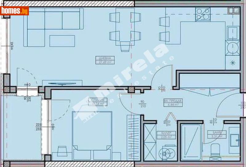 Двустаен, 72m² -  Кайсиева Градина, Варна - Апартамент за продажба - МИРЕЛА - 117188239