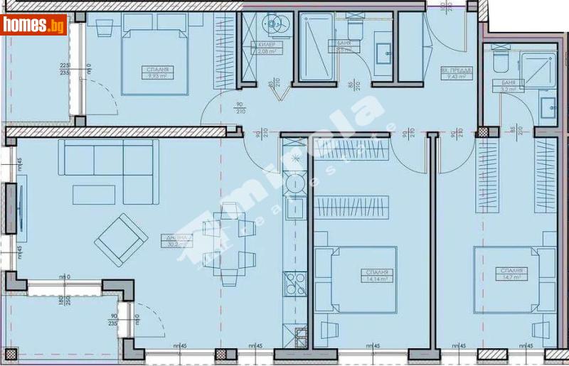 Четиристаен, 131m² -  Кайсиева Градина, Варна - Апартамент за продажба - МИРЕЛА - 117188247