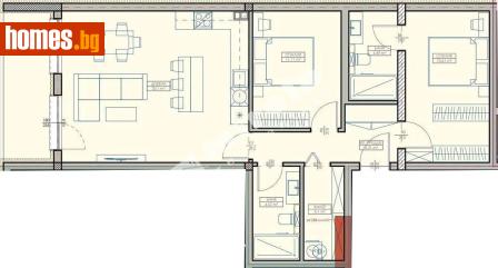 Тристаен, 113m² - Апартамент за продажба - 117188303
