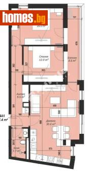 Тристаен, 114m² - Апартамент за продажба - 117205237