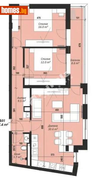 Тристаен, 114m² - Кв. Кръстова Вада, София - Апартамент за продажба - МИРЕЛА - 117205237