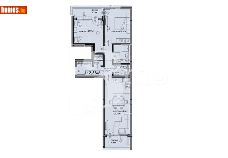 Тристаен, 112m² - Жк. Люлин 5, София - Апартамент за продажба - 3mo офис Амалтея - 117219283