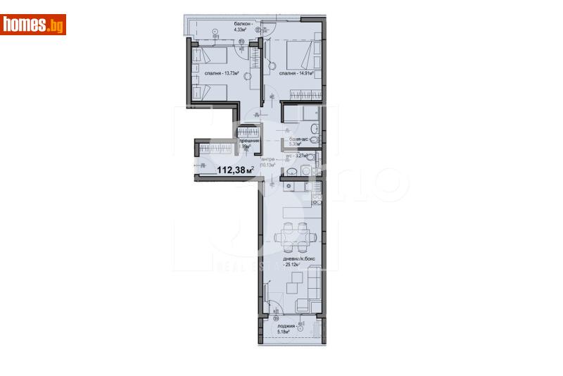 Тристаен, 112m² - Жк. Люлин 5, София - Апартамент за продажба - 3mo офис Амалтея - 117219285
