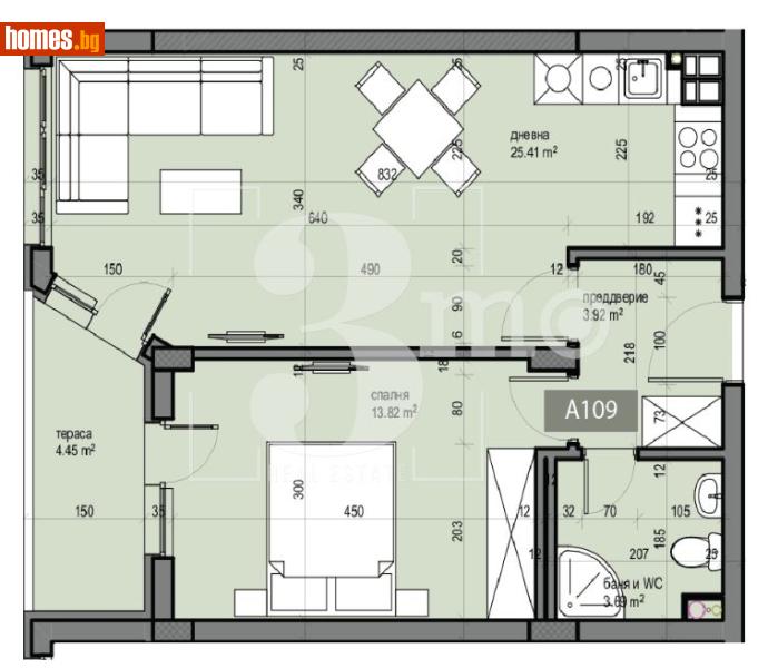 Двустаен, 70m² - Жк. Люлин 5, София - Апартамент за продажба - 3mo офис Амалтея - 117219303