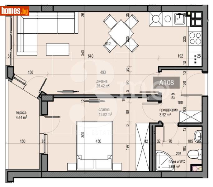 Двустаен, 70m² - Жк. Люлин 5, София - Апартамент за продажба - 3mo офис Амалтея - 117219304