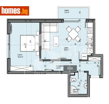 Двустаен, 68m² - Апартамент за продажба - 117219306