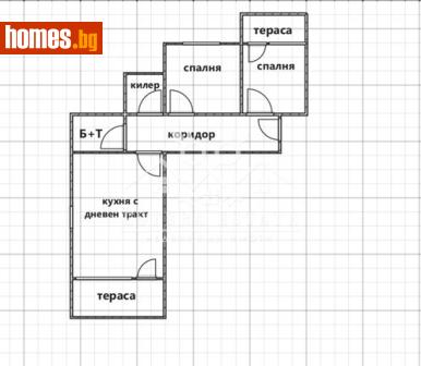 Тристаен, 102m² - Апартамент за продажба - 117219486