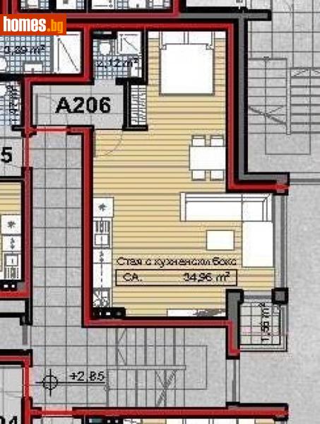 Едностаен, 58m² - Кв. Княжево, София - Апартамент за продажба - Продиджи - 117228827