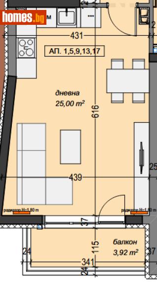 Тристаен, 111m² - Жк. Хаджи Димитър, София - Апартамент за продажба - Myvision Real Estate - 117238897